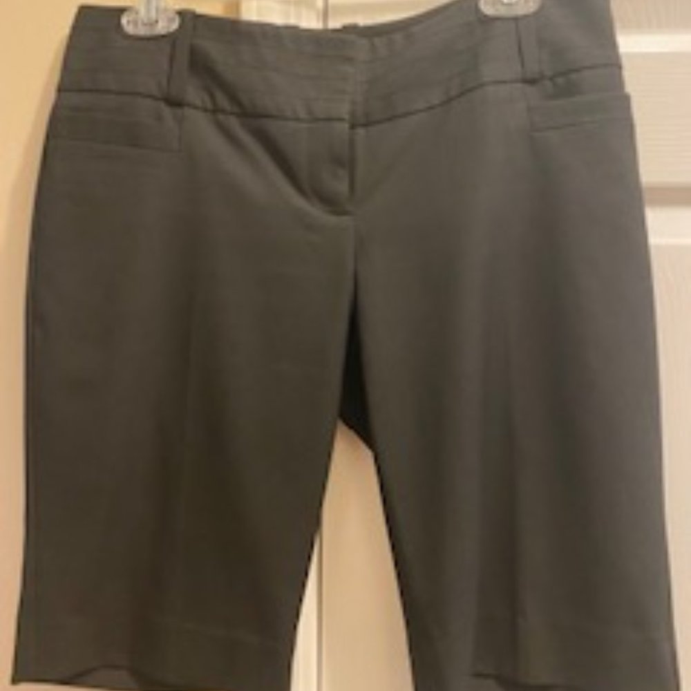 The Limited Drew Fit Black Dress Bermuda Shorts